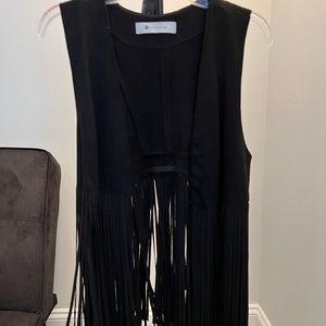 Black, Suede, Fringed Vest from the fabulous Impeccable Pig in Nashville.